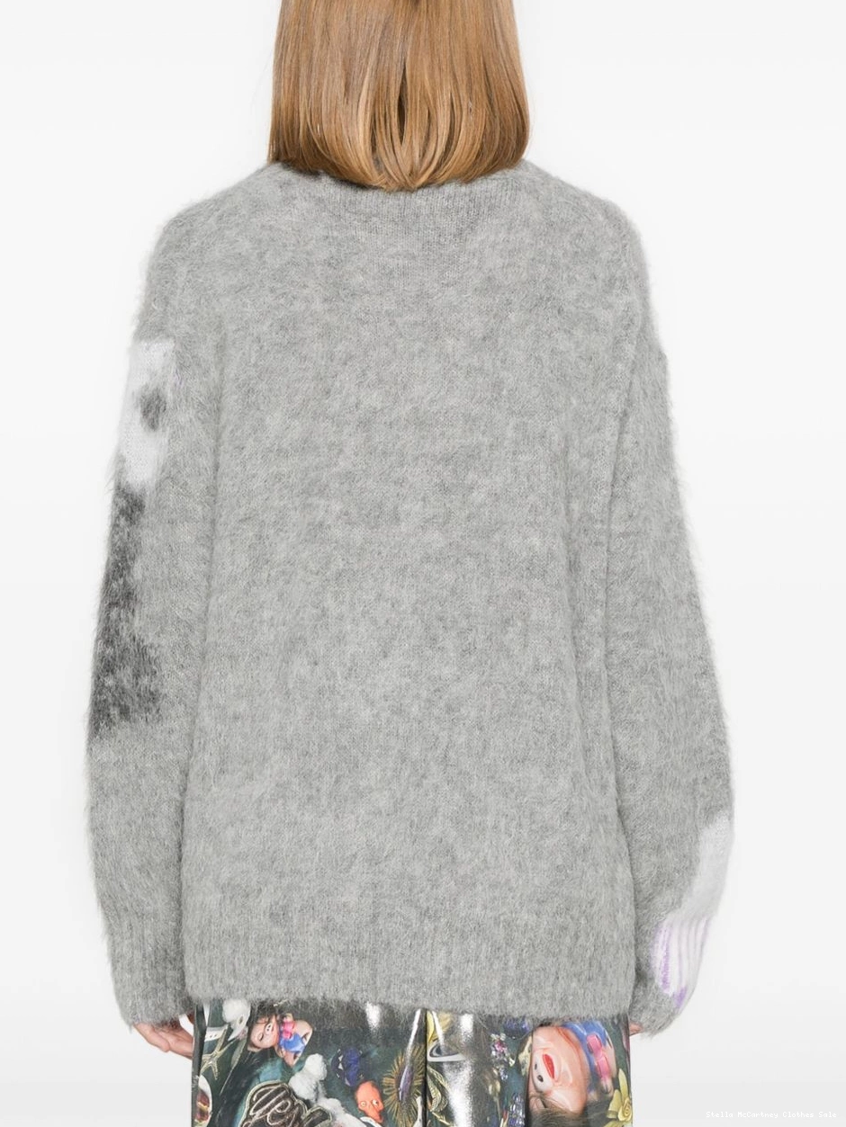 Cheap Stella Women sweater McCartney Cat intarsia 0415